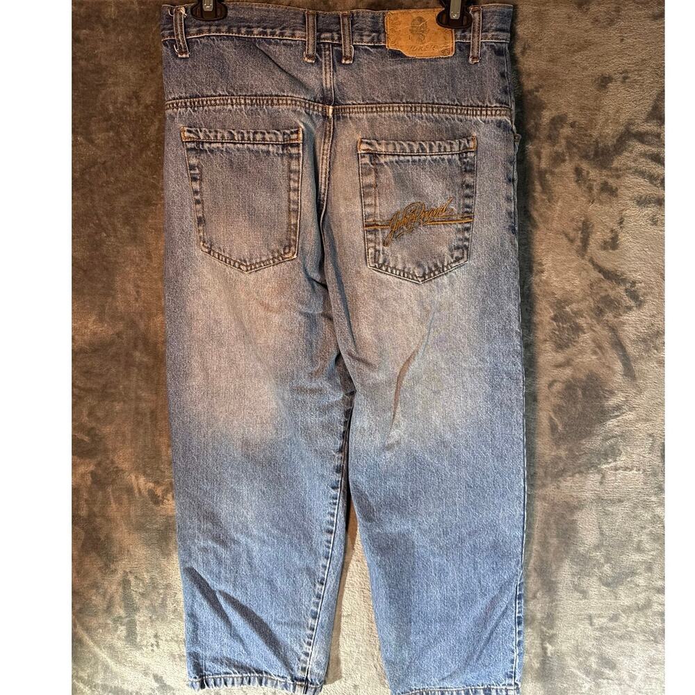 VTG 90s Joker Brand Baggy Wide Leg Skater Jeans Blue Men’s Size 36x31 Y2K